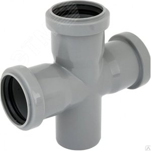 Крестовина 50 87 град одноплоскостная, канализационная - PRO AQUA