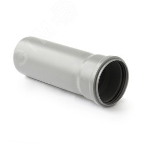 Труба канализационная 110x250 мм PP, однораструбная, серая - PRO AQUA