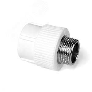Муфта комбинированная 32x3/4' НР полипропиленовая PPR белый - PRO AQUA