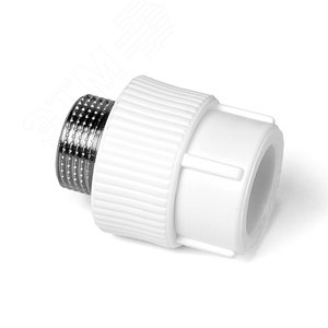 Муфта комбинированная 32x3/4' НР полипропиленовая PPR белый - фото 2