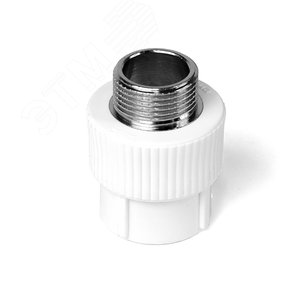 Муфта комбинированная 32x3/4' НР полипропиленовая PPR белый - фото 5