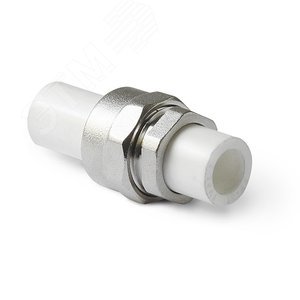Соединение разборное 20x3/4'' полипропиленовое PPR белое - PRO AQUA