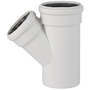 Тройник 160х110 45 град, для бесшумной канализации - PRO AQUA