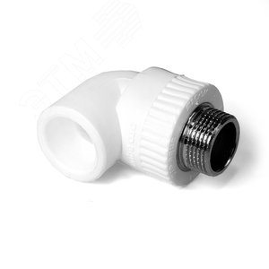 Угольник комбинированный 32x1/2' НР переходной, полипропиленовый PPR, белый - PRO AQUA