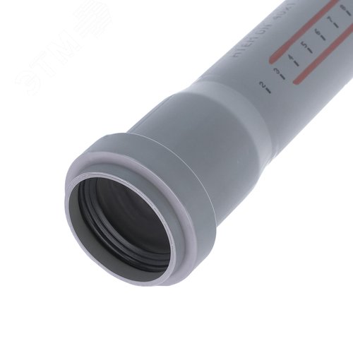 Труба канализационная 32x1500 мм НТЕМ однораструбная, серая