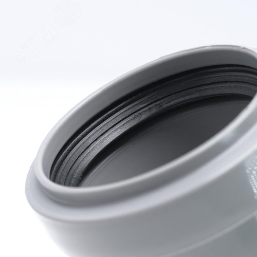 Отвод 50 30 град, для внутренней канализации, серый 3