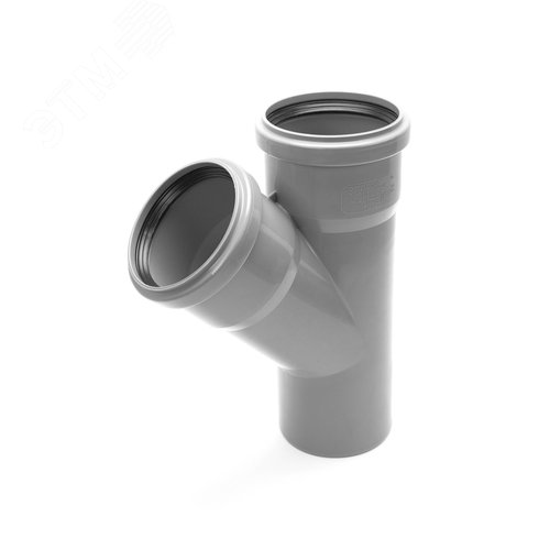 Тройник 75 45 град, канализационный