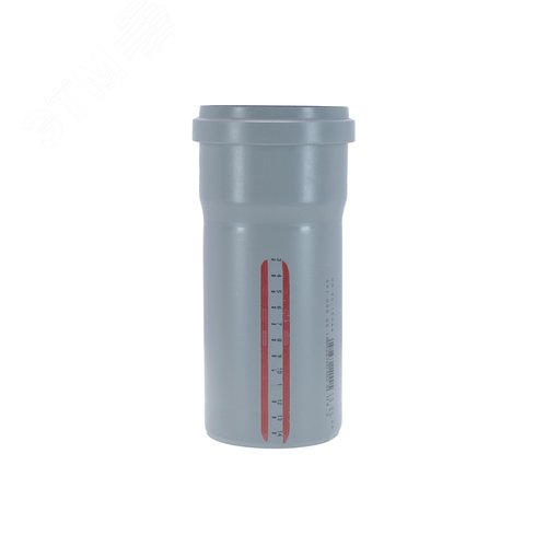 Труба канализационная 90x150 мм НТЕМ однораструбная, серая 2