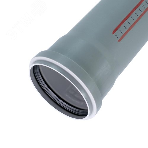 Труба канализационная 90x150 мм НТЕМ однораструбная, серая