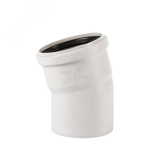 Отвод 90 15 град, для бесшумной канализации