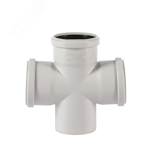 Крестовина 90 87 град, для малошумной канализации