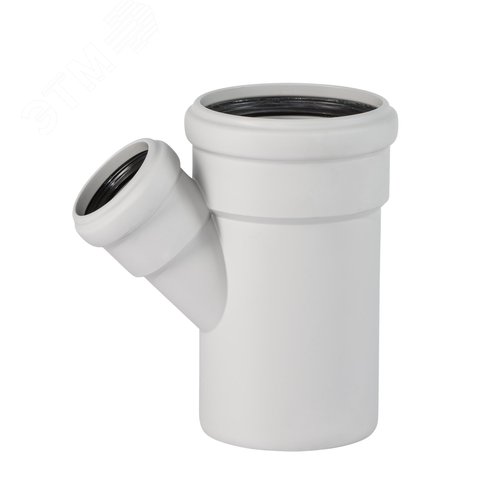 Тройник 75 45 град, для бесшумной канализации 2