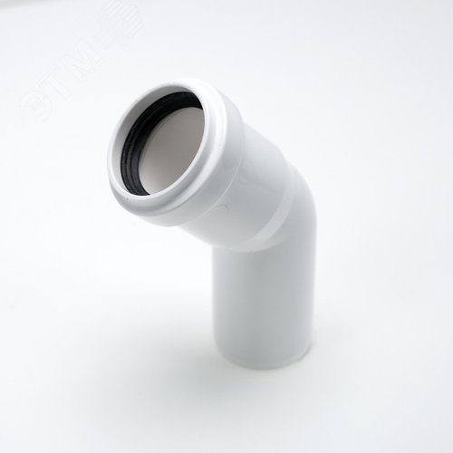 Отвод 50 87 град, для внутренней канализации, белый 2