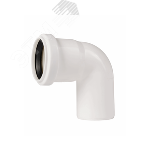 Отвод 50 87 град, для внутренней канализации, белый