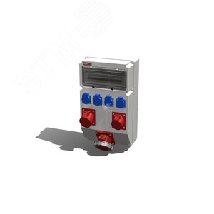 Устройство распределительное настенное пластик IP44 63A корпус 297х504х177 серый - AlpenBox