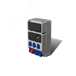 Устройство распределительное настенное пластик IP67 40A корпус 297х504х177 серый - AlpenBox