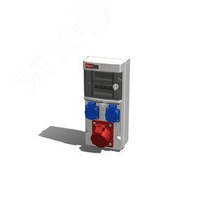 Устройство распределительное настенное пластик IP44 32A корпус 138х330х110 серый - AlpenBox