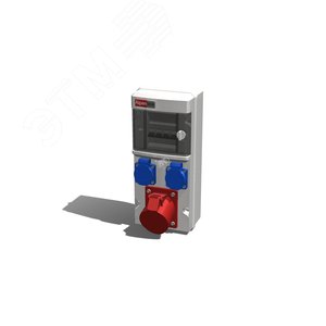 Устройство распределительное настенное пластик IP44 32A корпус 138х330х110 серый - AlpenBox