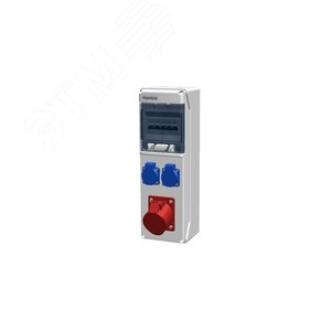 Устройство распределительное 00 настенное пластик IP44 40A корпус 436х137х142 серый - AlpenBox