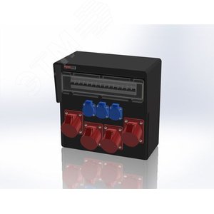 Устройство распределительное 0 настенное твердая резина IP44 40A корпус 370х370х203 - AlpenBox