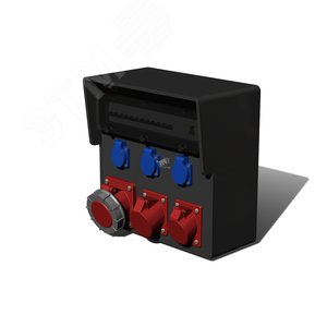 Устройство распределительное настенное твердая резина IP44 63A корпус 370х370х203 - AlpenBox