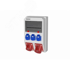 Устройство распределительное настенное пластик IP44 40A корпус 222х369х130 серый - AlpenBox