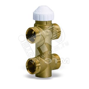 Клапан трехходовой зональный 4131 16 бар 4 присоединения 1/2НР Kvs 17 подключение под фитинг (10001557) - WATTS Industries