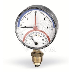 Термоманометр FR 828/6 1/2,06 бар,120С радиальн - WATTS Industries