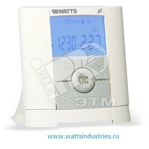 Радиотермостат комнатный BT-DP02-RF 5-37град с ЖК-дисплеем программируемый (10036878) - WATTS Industries