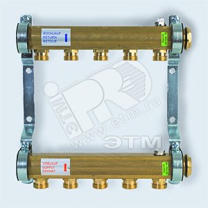 Коллекторная группа HKV/A для радиаторов ЛАТУНЬ 1 7 вых - WATTS Industries