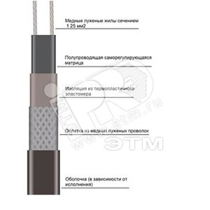 Лента саморегулирующая электрическая 27VR2F (27VR2F) - ССТ