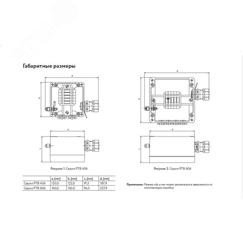 Коробка соединительная РТВ 406(П)-1П/0 - фото 3