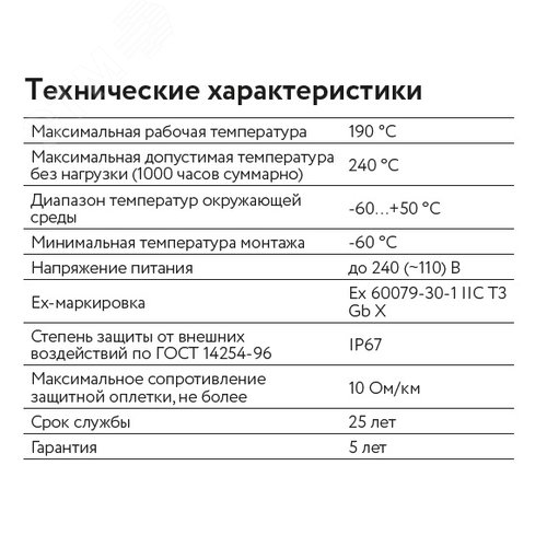 Саморегулирующийся нагревательный кабель 30ВСК-Ф-2 (2234599) - фото 2