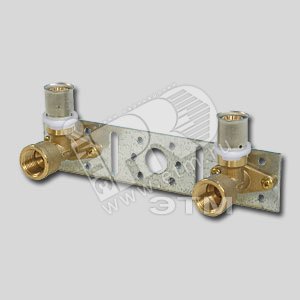 Планка монтажная с водорозетками пресс 20 х 1/2‘ на планке (10528G002004) - UNI-FITT