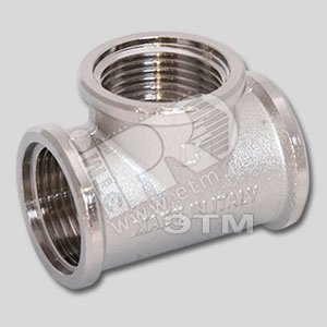 Тройник 1‘ ВР никелированный (10130N060606) - UNI-FITT