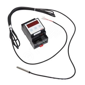Устройство управления RayStat-Control-11-DIN для монтажа на DIN-рейку, IP30 (макс. 16А,230В) с регулированием по температуре поверхности (уставка Тподд от 0C до +63C). В комплекте с выносным датчиком типа Pt100 (RAYSTAT-CONTROL-11-DIN) - Raychem