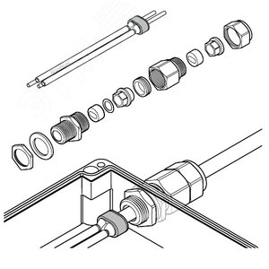C3/4-100-METALМеталлический соединительный набор  холодного монтажа, 3/4 НТР, АТЕХ (440588-000) (C3/4-100-METAL) - Raychem