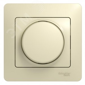 GLOSSA Диммер поворотный в сборе 300Вт бежевый (GSL000234) - Schneider Electric
