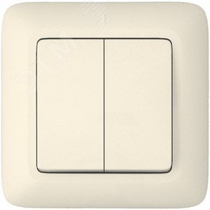 ПРИМА Выключатель двухклавишный скрытый белый индивидуальная упаковка (VS5U-218-BI) 4