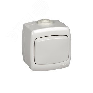 РОНДО Переключатель одноклавишный наружный 6А IP44 (VA66-102B-BI) - фото 5