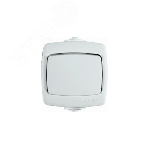 РОНДО Переключатель одноклавишный наружный 6А IP44 (VA66-102B-BI) - фото 4