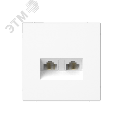 ARTGALLERY РОЗЕТКА двойная компьютерная RJ45+RJ45, кат. 5е, механизм, ЛОТОС - SE (Потенциал)