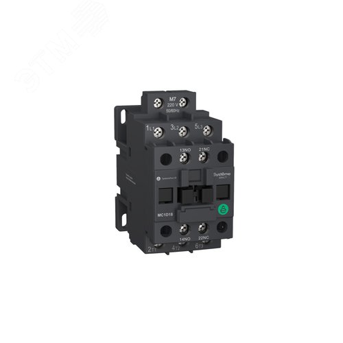 КОНТАКТОР MC1D 3P 18A НО+НЗ 110VDC - фото 2
