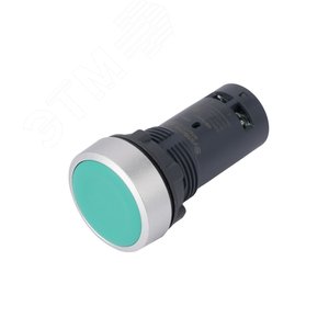 Кнопка SB7 моноблочная 22мм зеленая с возвратом, металл, 1НО, IP65 - SE (Systeme)