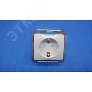 GLOSSA PRO РОЗЕТКА с заземлением со шторками, 16А, механизм, БЕЛЫЙ - Schneider Electric