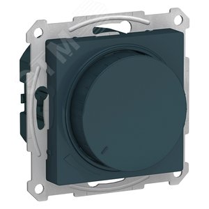 Светорегулятор (диммер) ATLASDESIGN поворотно-нажимной 630Вт механизм изумруд (ATN000836) - Schneider Electric