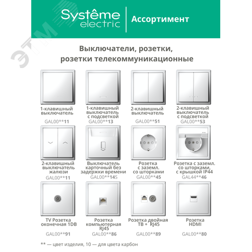 ARTGALLERY розетка с заземлением, 16А, механизм, карбон - фото 10