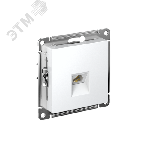 Розетка ATLASDESIGN компьютерная RJ45 механизм белый - SE (Потенциал)