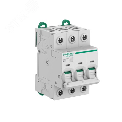 Выключатель автоматический (АВ) B 16A 3P 6kA 400В Systeme9 - SE (Systeme)