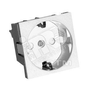 W45 Розетка для кабель-канала с заземлением белая (RN16-113-B) - Schneider Electric